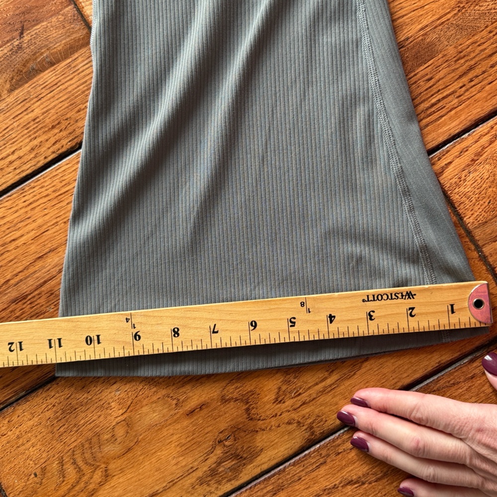Lululemon Align Ribbed Mini Flare Leggings Pants Size 18 Inseam 32” Gray - Picture 13 of 13